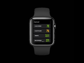 golf swing analyzer apple watch