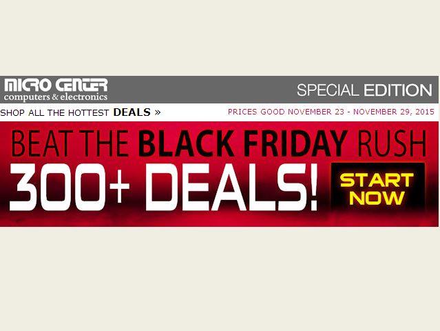 Micro Center Begins Black Friday Sale Now