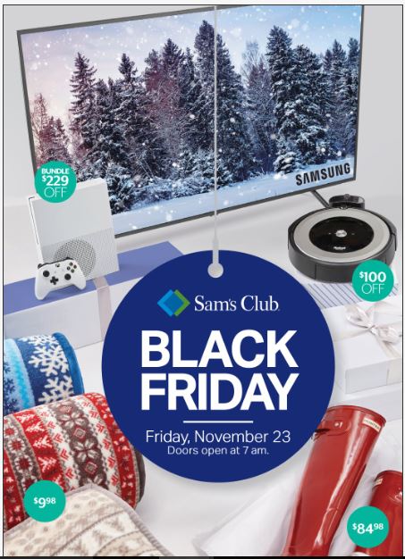 Sam&#39;s Club Black Friday Deals Include 75-inch Samsung 4K TV And xBox One Bundle For $1,279