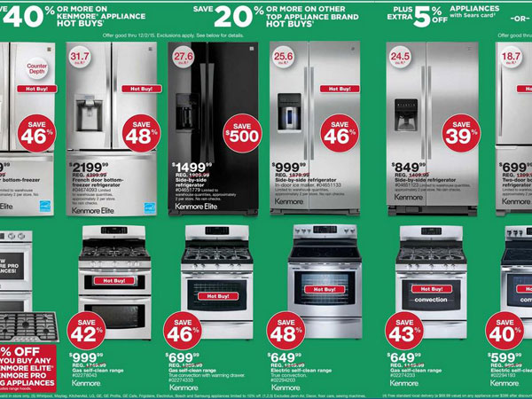 sears black friday appliance sale