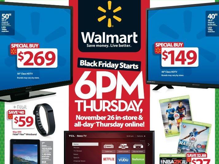 Tvs Top Walmart S Black Friday Sale