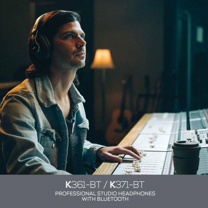 AKG K361-BT and K371-BT Professional Studio Headphones with Bluetooth