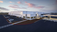 View of GE Appliances' new distribution warehouse