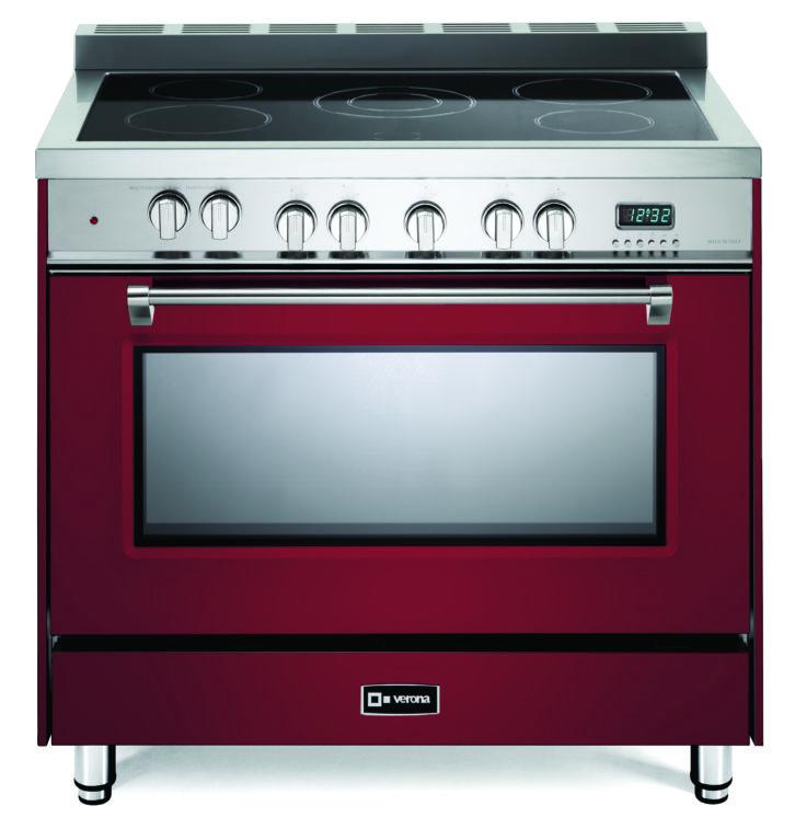 Red and silver Verona oven/stovetop