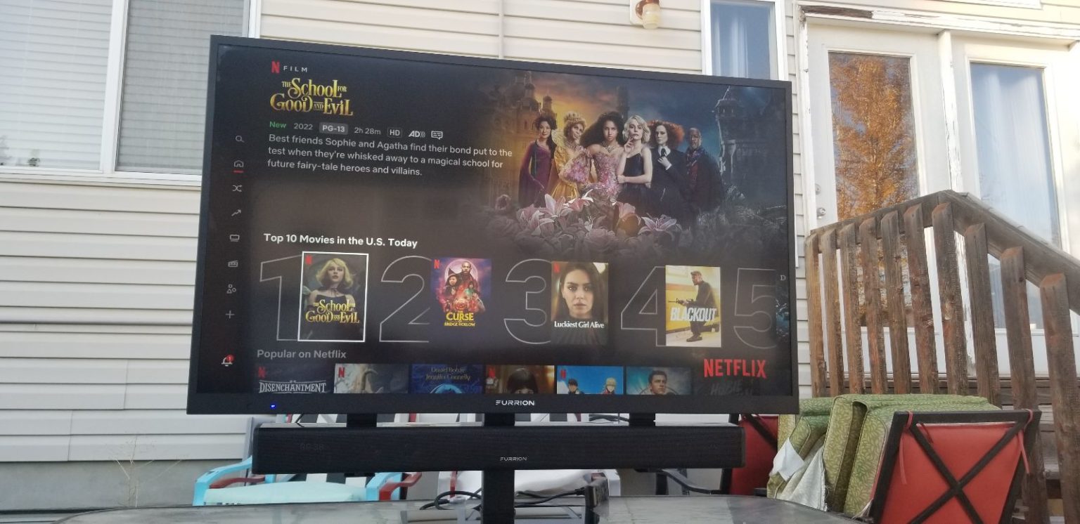 Review Furrion Aurora 4K UHD LED Full Sun Outdoor Smart TV TWICE