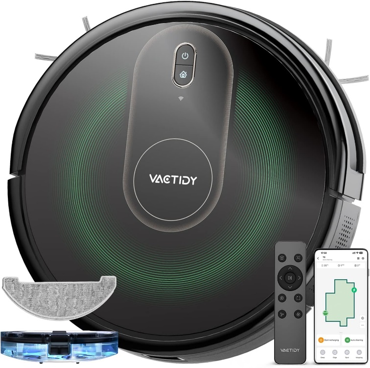 ロボット掃除機 3000Pa 強力吸引 Vactidy Nimble T6 Amazon.co.jp: Vactidy Nimble T6 Robotic Vacuum Cleaner