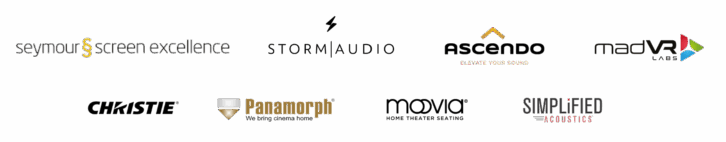 SR7 Logos packed - The $1M Home Theater Demo at CEDIA Expo: Seymour-Screen Excellence, StormAudio, ASCENDO, Christie, madVR Labs, Panamorph, Moovia, and Simplified Acoustics Show 14.18.10 Immersive Cinema - CES | Twice - The $1M Home Theater Demo at CEDIA Expo - AudioCenteret AS