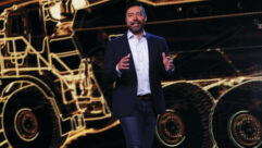 Caterpillar CEO Joe Creed at this CES Keynote
