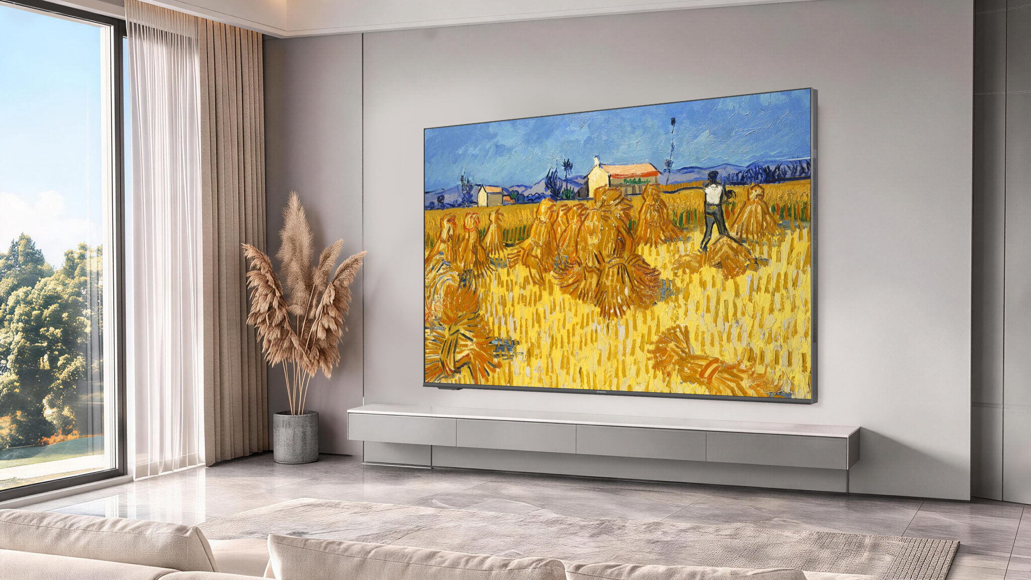 创维 C2 Canvas Art 艺术电视亮相 CEDIA 2026:QD-Mini LED 主打定制框